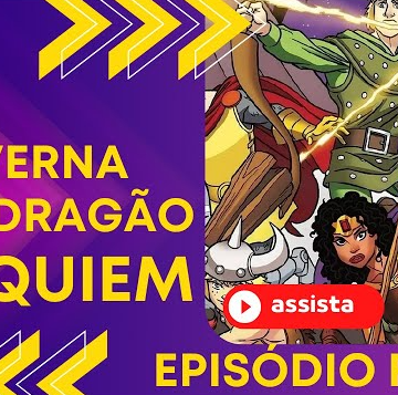 Imagem dos personagens de Caverna do Dragão na animação do episódio final com dublagem em português.