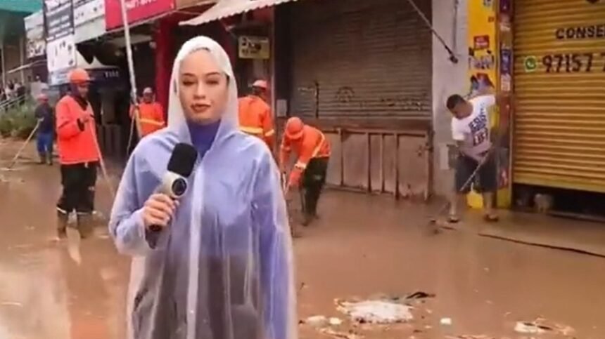 Repórter e empresário discutem durante cobertura de enchente em Franco da Rocha, gerando polêmica e discussão sobre limites éticos do jornalismo.