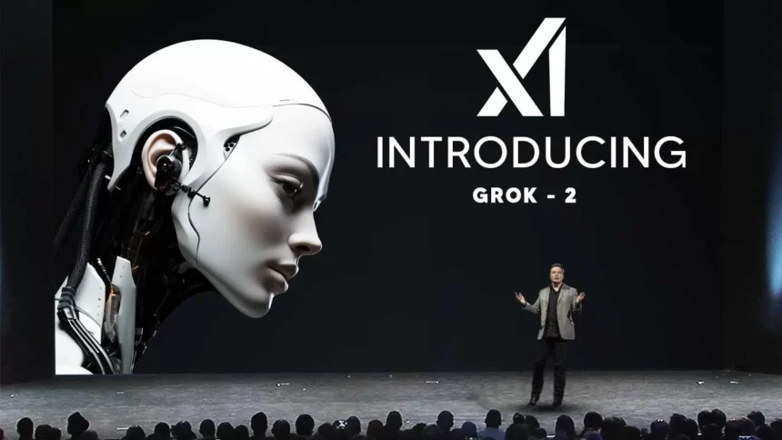 Interface do Grok AI no X, chatbot desenvolvido pela xAI de Elon Musk
